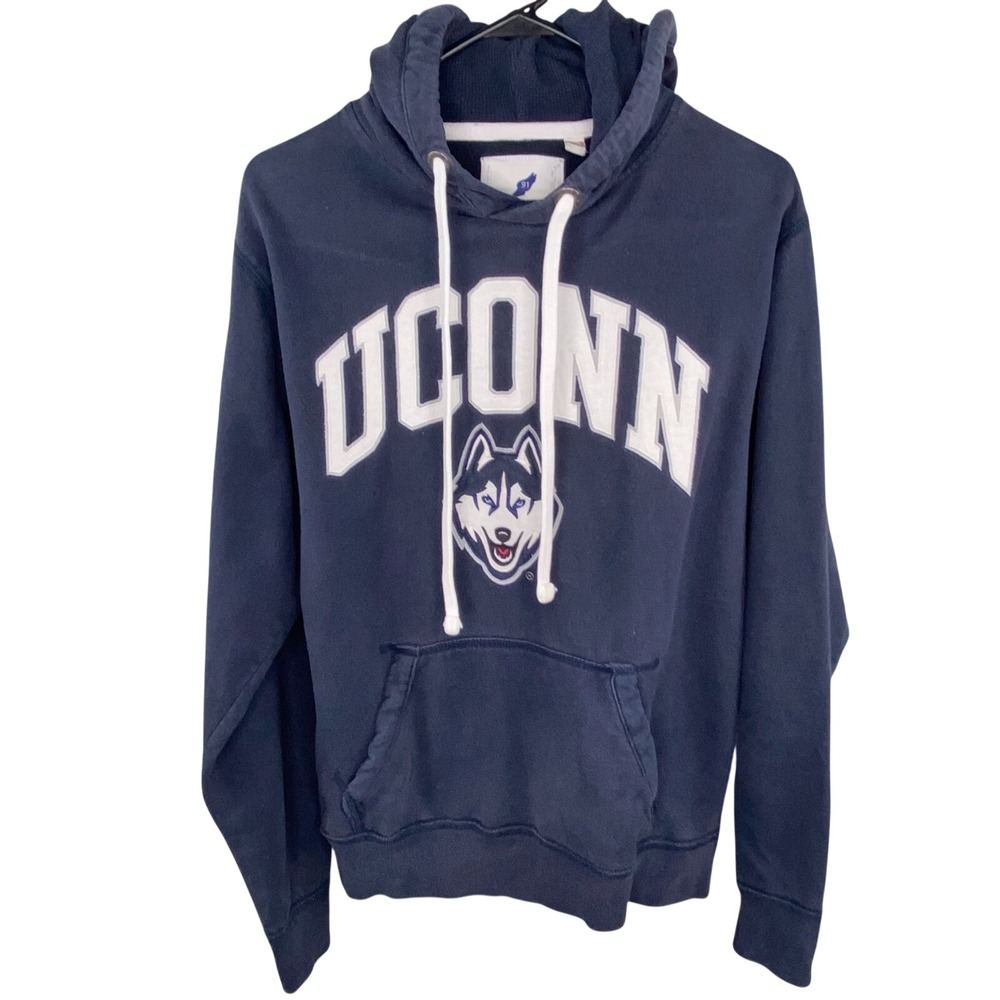 League‎ UConn Huskies Hoodie Unisex S Navy Blue Embroidered Collegiate NCAA